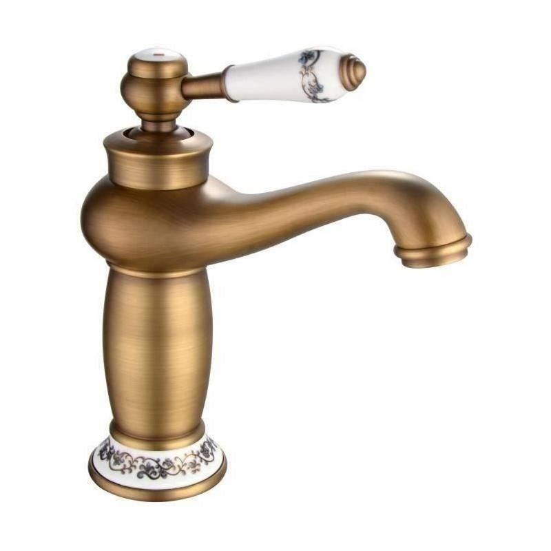 Mitigeur lavabo ROUSSEAU MARPLE vieux bronzé - cartouche céramique e Mitigeur lavabo ROUSSEAU MARPLE vieux bronzé - cartouche céramique e