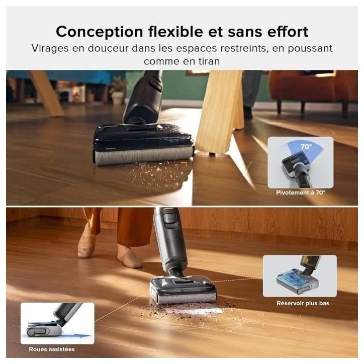 Aspirateur Laveur ROBOROCK F25 - 20 000 Pa - Tout-en-Un avec séchage Rapide a 90 °C - Auto-Nettoyage a l'eau Chaude Aspirateur Laveur ROBOROCK F25 - 20 000 Pa - Tout-en-Un avec séchage Rapide a 90 °C - Auto-Nettoyage a l'eau Chaude
