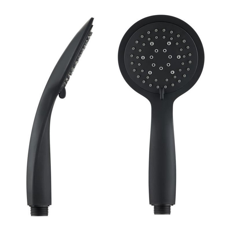 Douchette ROUSSEAU Hebe 5 Jets - Noir en ABS anti-calcaire Douchette ROUSSEAU Hebe 5 Jets - Noir en ABS anti-calcaire