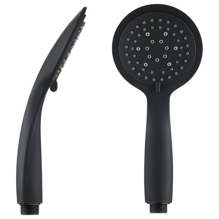 Douchette ROUSSEAU Hebe 5 Jets - Noir en ABS anti-calcaire Douchette ROUSSEAU Hebe 5 Jets - Noir en ABS anti-calcaire