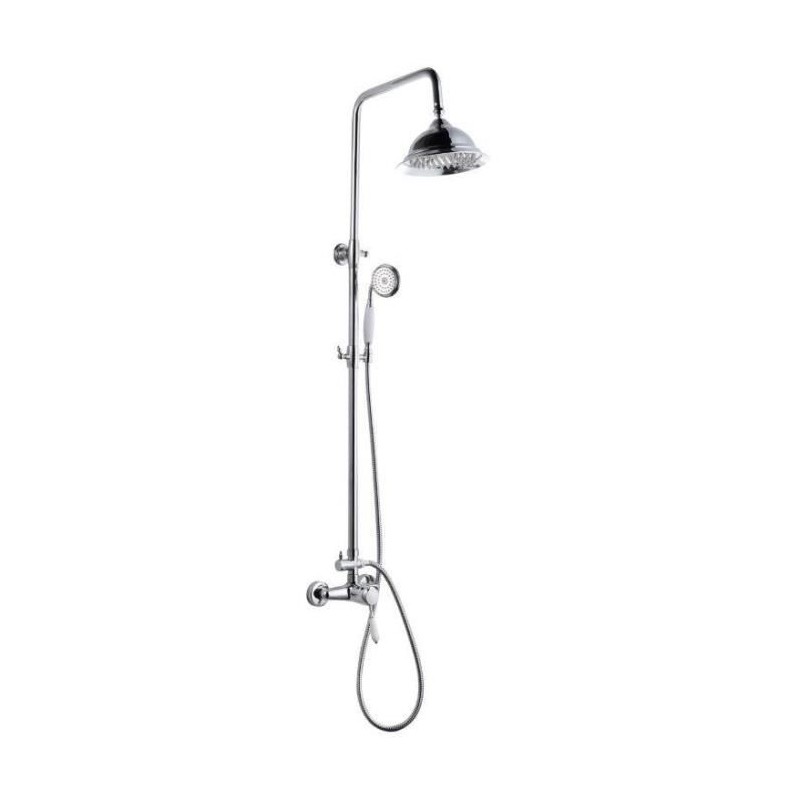 ROUSSEAU Colonne de douche avec robinet mitigeur mécanique Retro - Ch ROUSSEAU Colonne de douche avec robinet mitigeur mécanique Retro - Ch