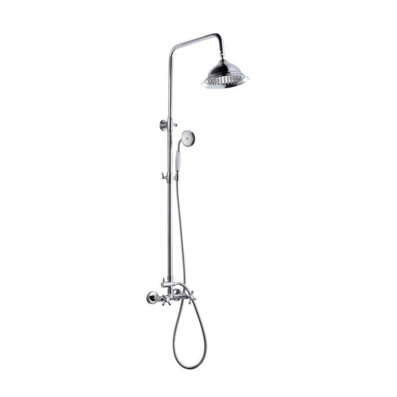 ROUSSEAU Colonne de douche avec robinet mélangeur Retro - Chrome ROUSSEAU Colonne de douche avec robinet mélangeur Retro - Chrome