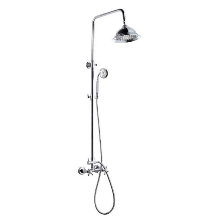 ROUSSEAU Colonne de douche avec robinet mélangeur Retro - Chrome ROUSSEAU Colonne de douche avec robinet mélangeur Retro - Chrome