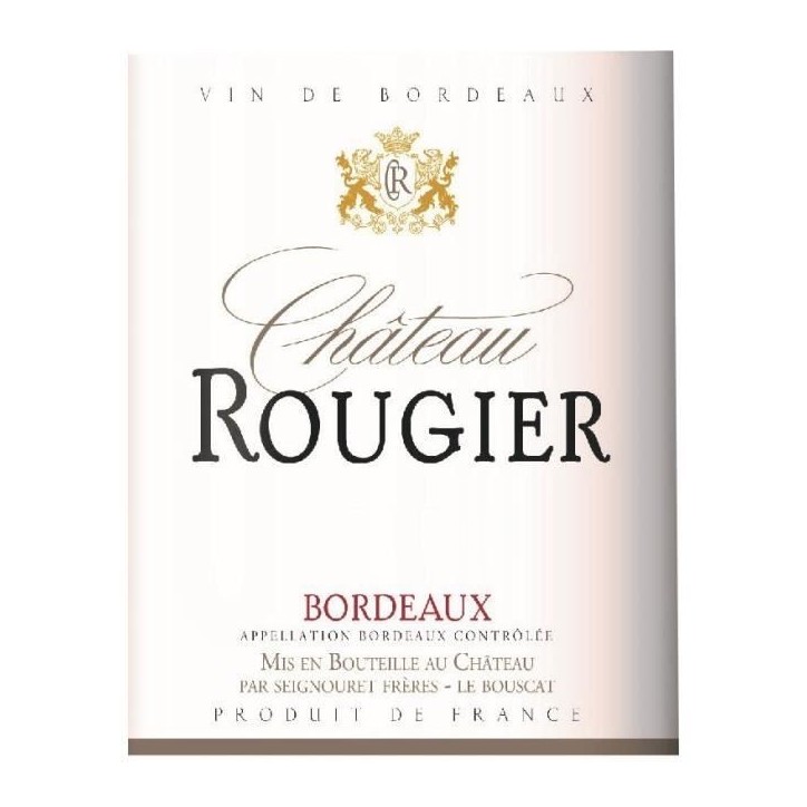Château Rougier 2024 Bordeaux - Vin rouge de Bordeaux