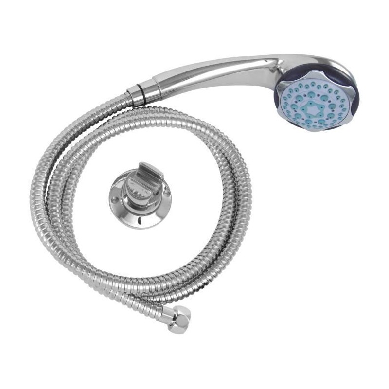 Pommeau de douche ROUSSEAU Combiné Flexible 5 JETS HEKO chromé Pommeau de douche ROUSSEAU Combiné Flexible 5 JETS HEKO chromé
