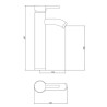 Mitigeur Lavabo haut Ilo - ROUSSEAU - Cartouche céramique - Economie