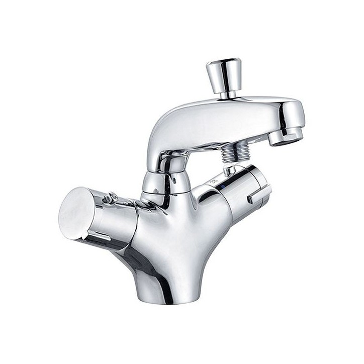 Edouard Rousseau - Mitigeur Thermostatique Bain Douche VOLGA 2 Monotrou - Chromé Edouard Rousseau - Mitigeur Thermostatique Bain Douche VOLGA 2 Monotrou - Chromé