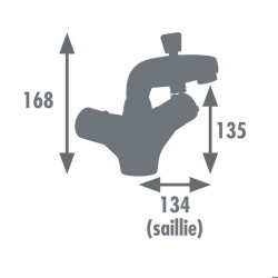 Edouard Rousseau - Mitigeur Thermostatique Bain Douche VOLGA 2 Monotro