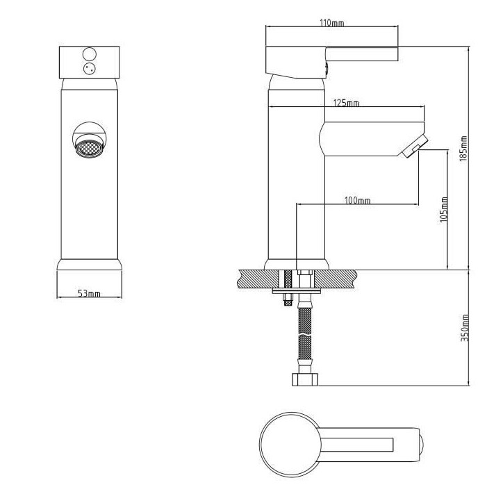 Mitigeur lavabo ROUSSEAU Dover - cartouche céramique Ø 40 mm - économie d'eau - garantie 5 ans Mitigeur lavabo ROUSSEAU Dover - cartouche céramique Ø 40 mm - économie d'eau - garantie 5 ans