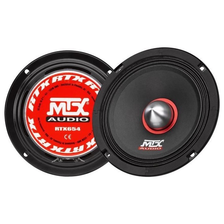 MTX RTX654 Médium a haute efficacité 16,5cm 125W RMS 4 (vendu a la piece) MTX RTX654 Médium a haute efficacité 16,5cm 125W RMS 4 (vendu a la piece)