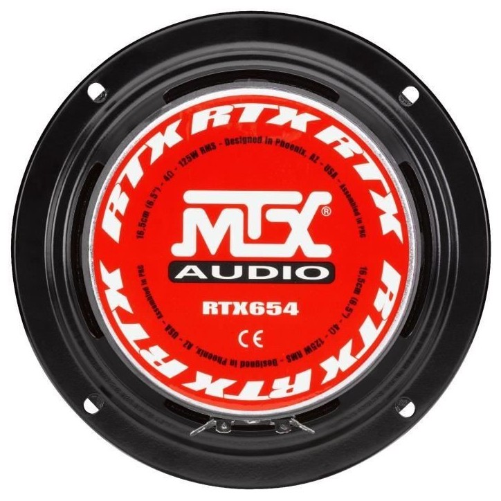 MTX RTX654 Médium a haute efficacité 16,5cm 125W RMS 4 (vendu a la piece) MTX RTX654 Médium a haute efficacité 16,5cm 125W RMS 4 (vendu a la piece)