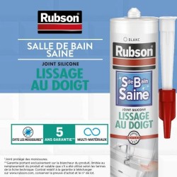 Mastic sanitaires - RUBSON - 1469154 - Salle de bain saine - Lissage a