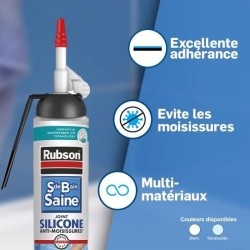 Mastic sanitaires - RUBSON - 2683038 - Joint - Facile - Salle de bain
