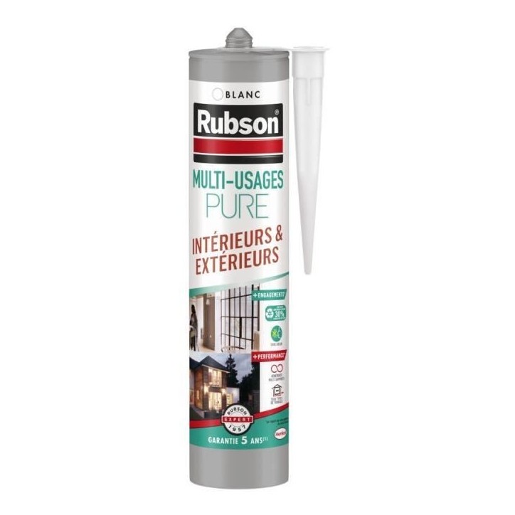 Mastic - RUBSON - PURE - Multi-usages - Blanc - 280ml Mastic - RUBSON - PURE - Multi-usages - Blanc - 280ml