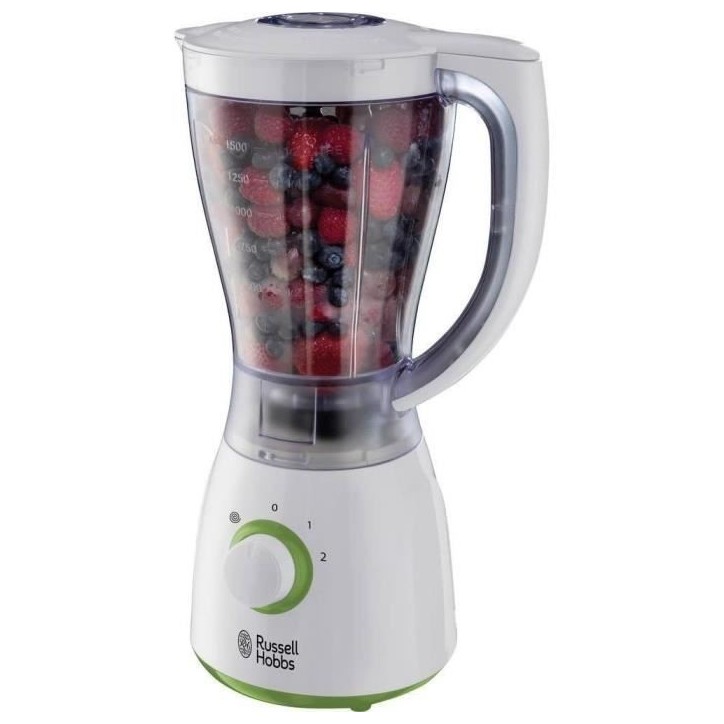 Blender - RUSSELL HOBBS - Explore 22250-56 - 500 W - Bol 1,5 L - 2 vitesses + pulse - Pieds antidérapants Blender - RUSSELL HOBBS - Explore 22250-56 - 500 W - Bol 1,5 L - 2 vitesses + pulse - Pieds antidérapants
