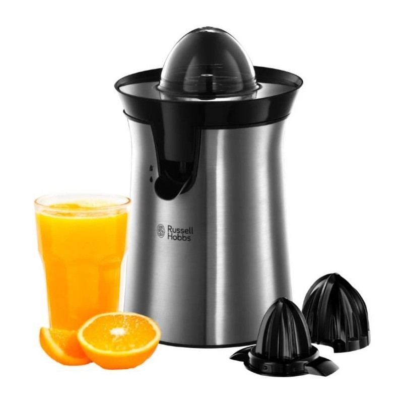 Presse-agrumes électrique RUSSELL HOBBS 22760-56 - 2 cônes interchan Presse-agrumes électrique RUSSELL HOBBS 22760-56 - 2 cônes interchan