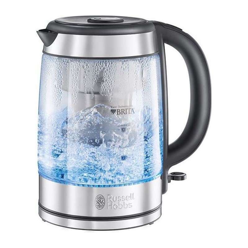 Bouilloire en Verre Filtrante 1L Clarity - RUSSELL HOBBS - 20760-57 - Bouilloire en Verre Filtrante 1L Clarity - RUSSELL HOBBS - 20760-57 -