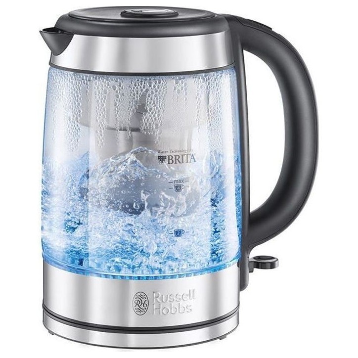 Bouilloire en Verre Filtrante 1L Clarity - RUSSELL HOBBS - 20760-57 - Cartouche Filtre a Eau Brita Inclus Bouilloire en Verre Filtrante 1L Clarity - RUSSELL HOBBS - 20760-57 - Cartouche Filtre a Eau Brita Inclus