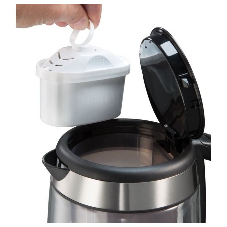 Bouilloire en Verre Filtrante 1L Clarity - RUSSELL HOBBS - 20760-57 - Cartouche Filtre a Eau Brita Inclus Bouilloire en Verre Filtrante 1L Clarity - RUSSELL HOBBS - 20760-57 - Cartouche Filtre a Eau Brita Inclus