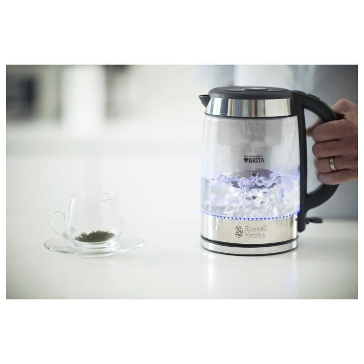 Bouilloire en Verre Filtrante 1L Clarity - RUSSELL HOBBS - 20760-57 - Cartouche Filtre a Eau Brita Inclus Bouilloire en Verre Filtrante 1L Clarity - RUSSELL HOBBS - 20760-57 - Cartouche Filtre a Eau Brita Inclus