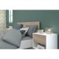 Ensemble Lit 160 x 200 cm + 2 chevets - AALBORG - Scandinave - Blanc / Chene - PARISOT Ensemble Lit 160 x 200 cm + 2 chevets - AALBORG - Scandinave - Blanc / Chene - PARISOT