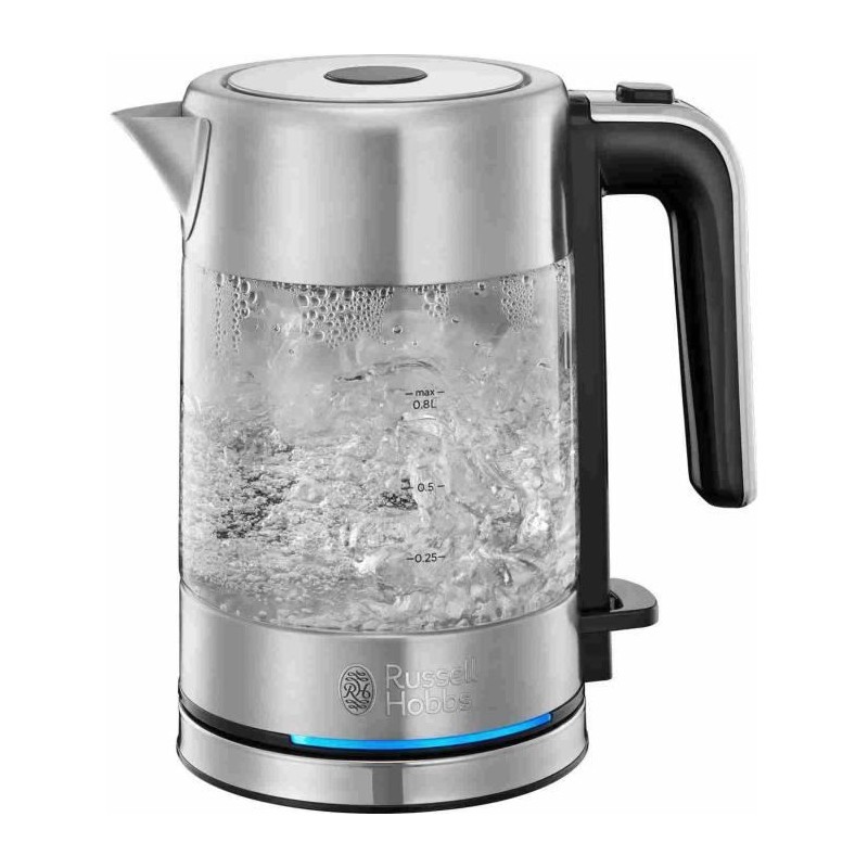 Bouilloire en Verre - RUSSELL HOBBS - Compact Home - 0.8 L - 2200 W -