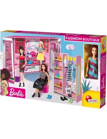 Boutique de mode éco responsable Barbie - Fashion boutique Barbie - en carton rigide avec poupéé Barbie - LISCIANI