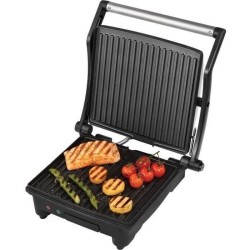 Grill électrique GEORGE FOREMAN - Ouverture 180°C - Plaques antiadh