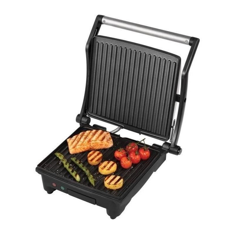 Grill électrique GEORGE FOREMAN - Ouverture 180°C - Plaques antiadh