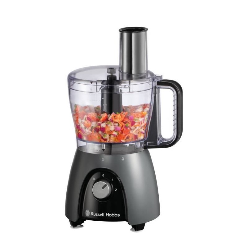 Robot culinaire - RUSSEL HOBBS - Desire Matte Charcoal - 600 W - 2 vit Robot culinaire - RUSSEL HOBBS - Desire Matte Charcoal - 600 W - 2 vit