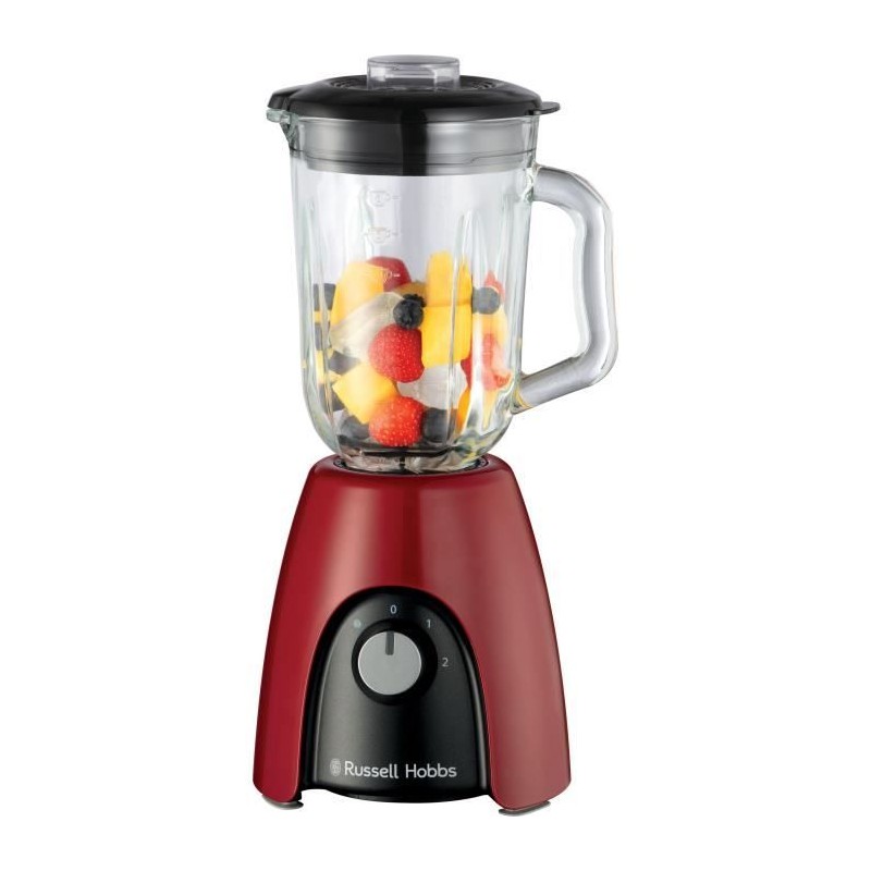 Blender - RUSSEL HOBBS - Desire Red - 650 W - Picher 1,5 L - 2 vitesse Blender - RUSSEL HOBBS - Desire Red - 650 W - Picher 1,5 L - 2 vitesse
