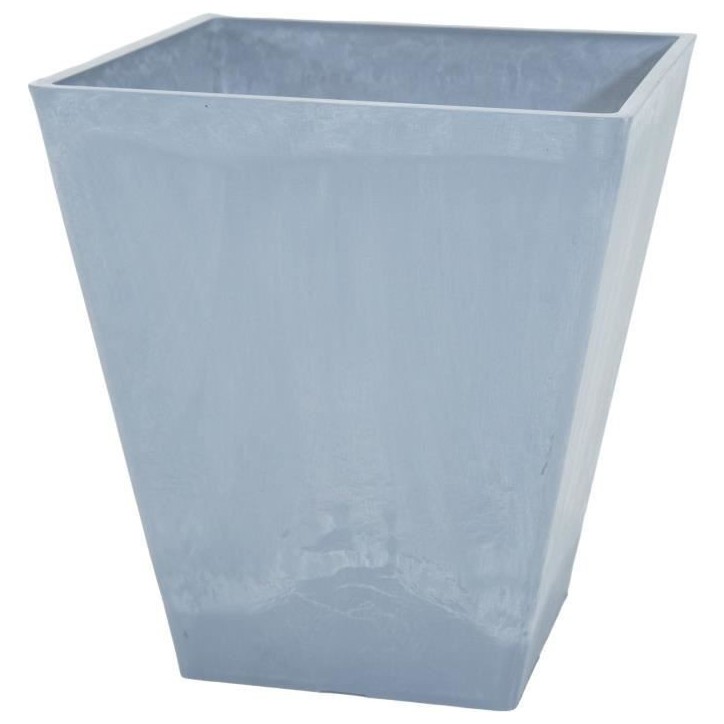 Pot de fleur - MEGA COLLECTIONS - Ecostone Square - 41 x 45 cm - Gris