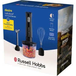 Mixeur plongeant 3 en 1 mixeur/hachoir/fouet - RUSSEL HOBBS - Desire M