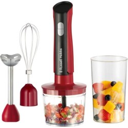 Mixeur plongeant 3en1: mixeur/hachoir/fouet - RUSSEL HOBBS - Desire Re
