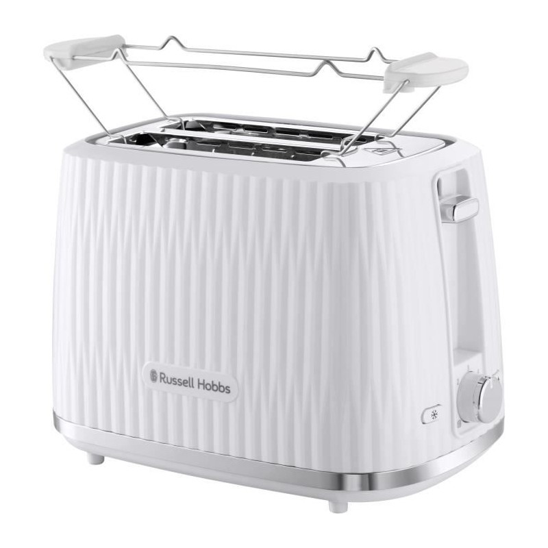 Grille-pain - RUSSELL HOBBS - EDEN - 800 W - 2 fentes - Blanc Grille-pain - RUSSELL HOBBS - EDEN - 800 W - 2 fentes - Blanc
