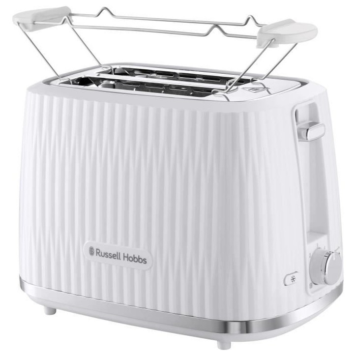 Grille-pain - RUSSELL HOBBS - EDEN - 800 W - 2 fentes - Blanc Grille-pain - RUSSELL HOBBS - EDEN - 800 W - 2 fentes - Blanc