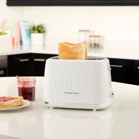 Grille-pain - RUSSELL HOBBS - EDEN - 800 W - 2 fentes - Blanc
