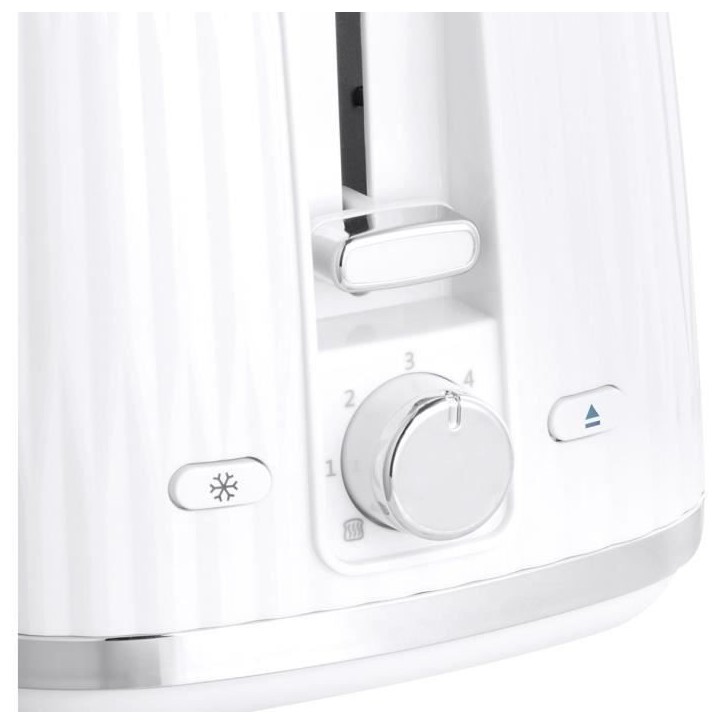 Grille-pain - RUSSELL HOBBS - EDEN - 800 W - 2 fentes - Blanc Grille-pain - RUSSELL HOBBS - EDEN - 800 W - 2 fentes - Blanc