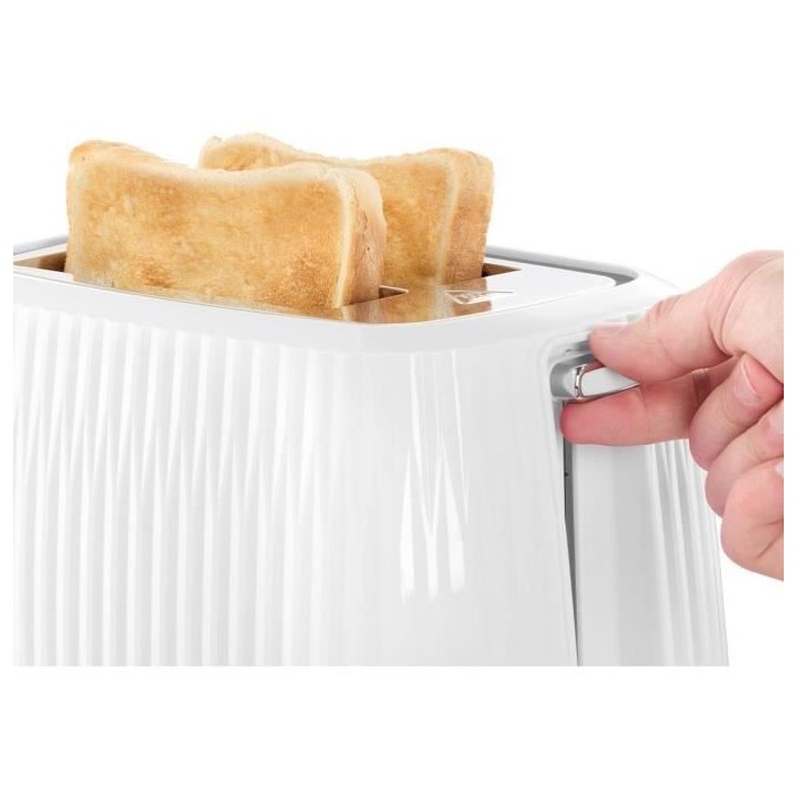 Grille-pain - RUSSELL HOBBS - EDEN - 800 W - 2 fentes - Blanc Grille-pain - RUSSELL HOBBS - EDEN - 800 W - 2 fentes - Blanc