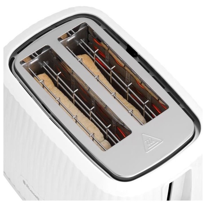 Grille-pain - RUSSELL HOBBS - EDEN - 800 W - 2 fentes - Blanc Grille-pain - RUSSELL HOBBS - EDEN - 800 W - 2 fentes - Blanc