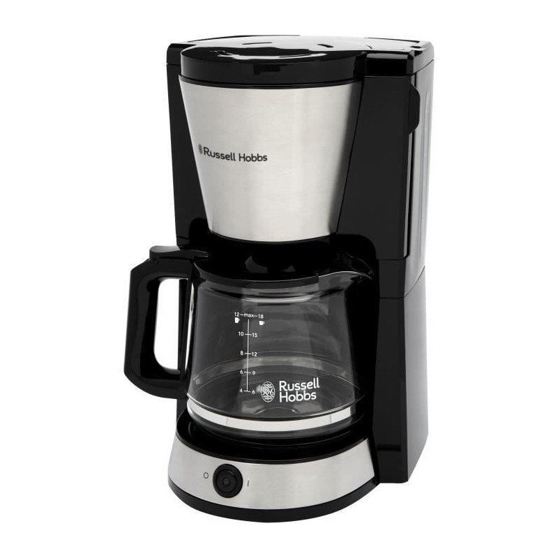 Cafetiere - RUSSELL HOBBS - HEATON - 1,25 L - Noir / Inox Cafetiere - RUSSELL HOBBS - HEATON - 1,25 L - Noir / Inox