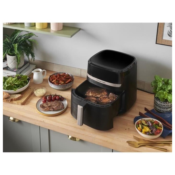 Friteuse sans huile RUSSELL HOBBS - SatisFry 27630-56 - Capacité 8,3L - 9 programmes de cuisson - 1800W Friteuse sans huile RUSSELL HOBBS - SatisFry 27630-56 - Capacité 8,3L - 9 programmes de cuisson - 1800W