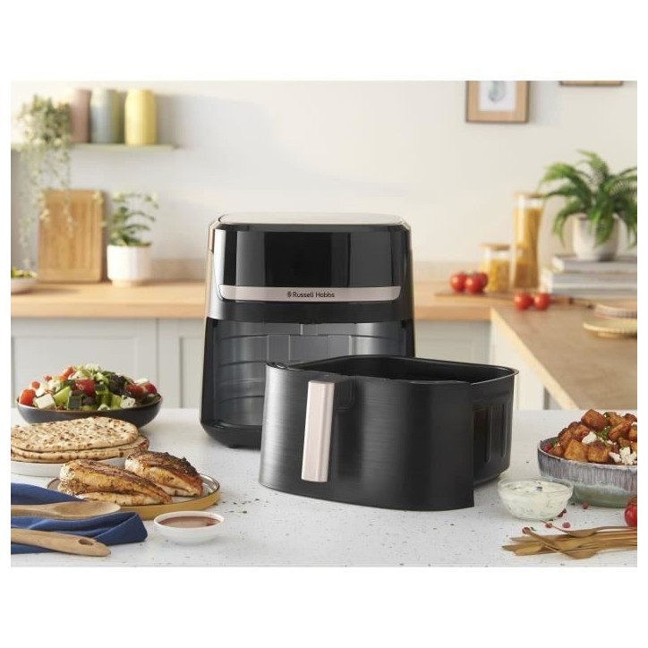 Friteuse sans huile RUSSELL HOBBS - SatisFry 27630-56 - Capacité 8,3L - 9 programmes de cuisson - 1800W Friteuse sans huile RUSSELL HOBBS - SatisFry 27630-56 - Capacité 8,3L - 9 programmes de cuisson - 1800W
