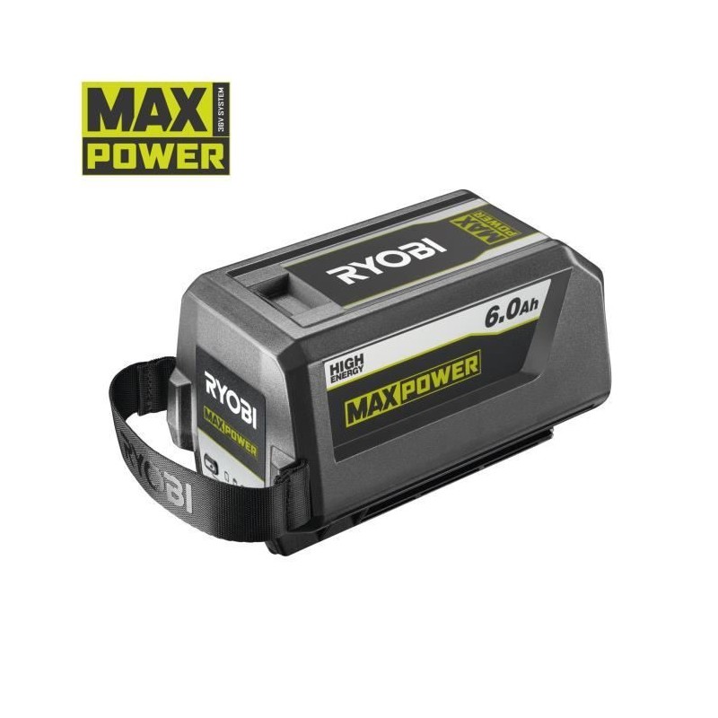 RYOBI - 1 batterie lithium+ 36V MAXPOWER 6,0 Ah High Energy - gestion