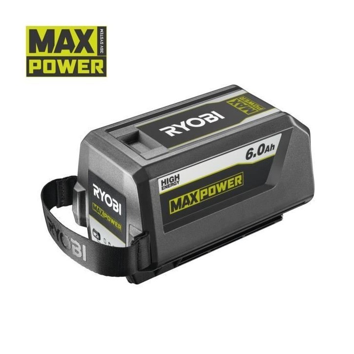 RYOBI - 1 batterie lithium+ 36V MAXPOWER 6,0 Ah High Energy - gestion individuelle de charge/décharge des cellules - RY36B60B RYOBI - 1 batterie lithium+ 36V MAXPOWER 6,0 Ah High Energy - gestion individuelle de charge/décharge des cellules - RY36B60B