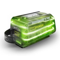 RYOBI - 1 batterie lithium+ 36V MAXPOWER 6,0 Ah High Energy - gestion