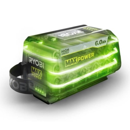 RYOBI - 1 batterie lithium+ 36V MAXPOWER 6,0 Ah High Energy - gestion individuelle de charge/décharge des cellules - RY36B60B