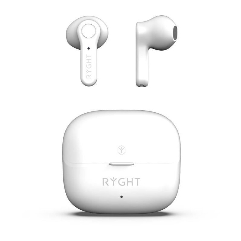 Ecouteurs sans fil Bluetooth - RYGHT - JANTA - Blanc Ecouteurs sans fil Bluetooth - RYGHT - JANTA - Blanc