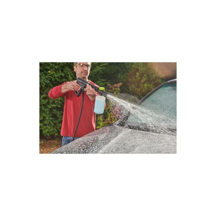 RYOBI - Nettoyeur haute pression 1400 W - 110 bars - 390 L - flexible 5 m PVC - lances vario & turbo - buse détergent - RY110PW RYOBI - Nettoyeur haute pression 1400 W - 110 bars - 390 L - flexible 5 m PVC - lances vario & turbo - buse détergent - RY110PW