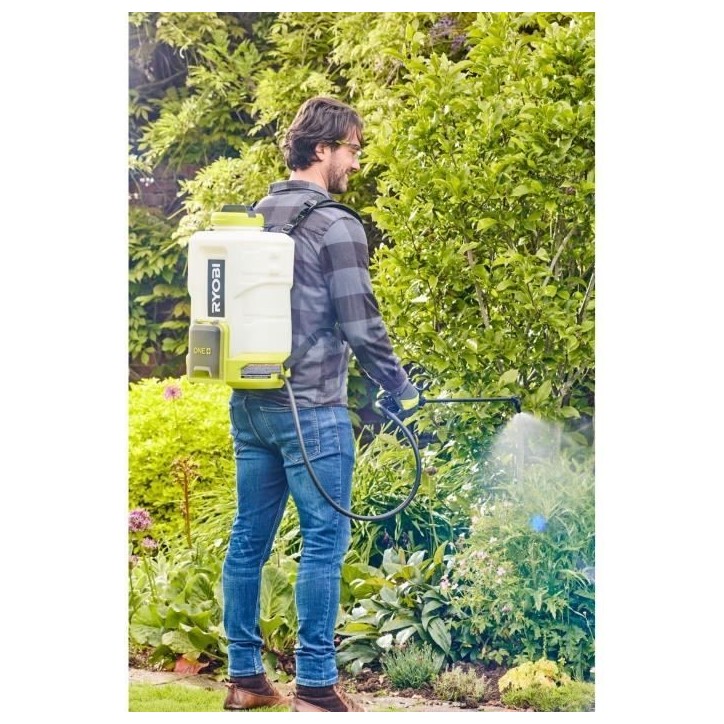 RYOBI - Pulvérisateur a dos 18V - jusqu'a 6,2 bars - débit 1 l/min a 1,8 l/min - réservoir 15 L - vendu sans batterie - RY18B RYOBI - Pulvérisateur a dos 18V - jusqu'a 6,2 bars - débit 1 l/min a 1,8 l/min - réservoir 15 L - vendu sans batterie - RY18B